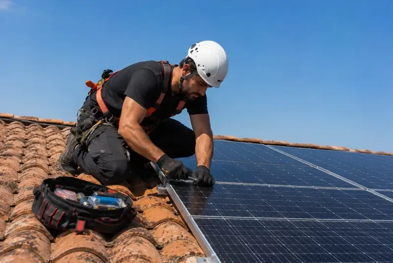 Maintenance et monitoring de panneaux solaires à Dompierre-sur-Mer
