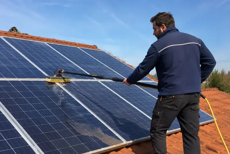 Nettoyage et entretien de panneaux solaires à Dompierre-sur-Mer